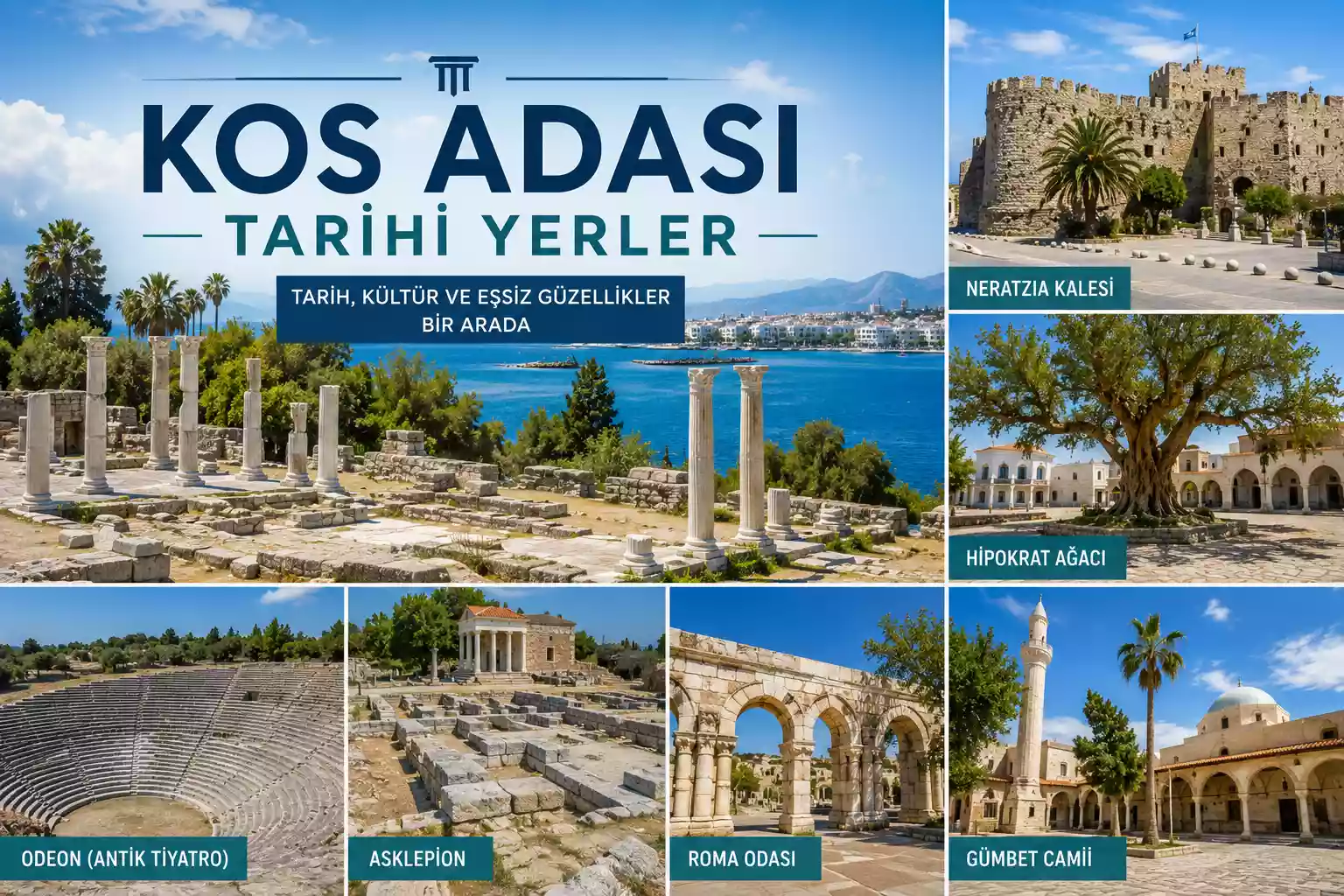 Kos Adasında Gezilecek Tarihi yerler